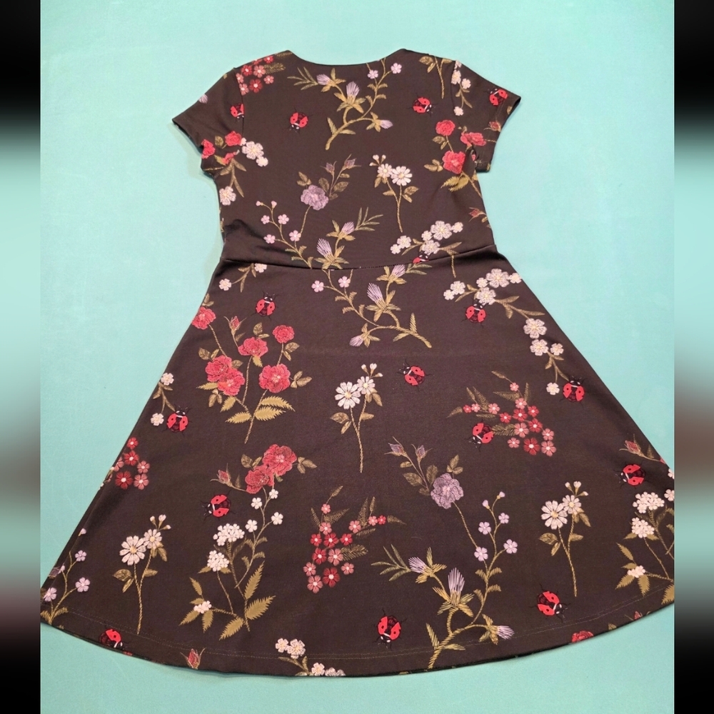 Paola Bimbi Girls Floral Ladybug Dress Size 6 - Picture 6 of 6